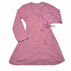 Lush Romantic Long Sleeve 'Withered Rose' Wrap Dress NWT Size XL